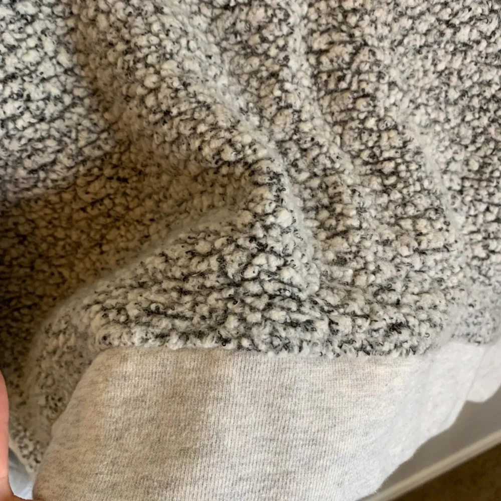 Athleta | Heathered Gray and Black Wool Blend Crew Neck Sweater Size Small - Picture 3 of 7